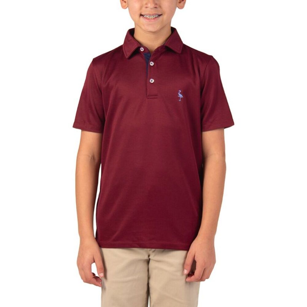 Tailorbyrd Boys  Solid Polo Shirt, Red